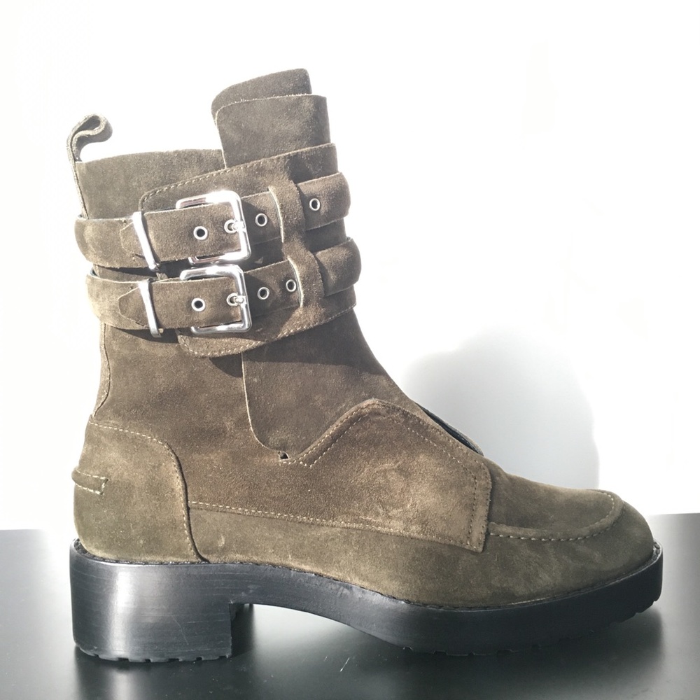 Balenciaga women’s green suede combat boots 40 - Picture 4 of 8